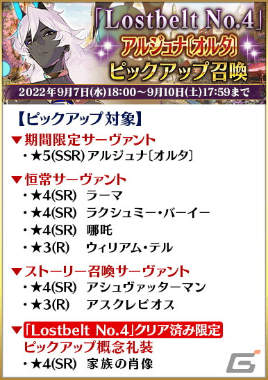 「FGO」で第2部クリア応援施策「Road to 7［Lostbelt No.4］」が開始！★5アルジュナ〔オルタ〕らが登場するピックアップ召喚もの画像5