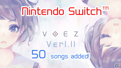 Switch版「VOEZ」にて一挙に50曲を追加する無料パッチが9月15日に配信決定！総楽曲数は290曲にの画像1