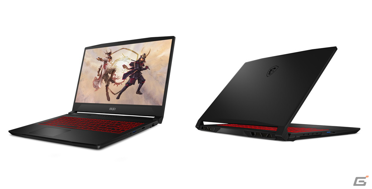 MSI、ビギナーゲーマー向けのゲーミングノートPC「Katana GF66 11U」シリーズにバリエーションモデルが登場の画像6
