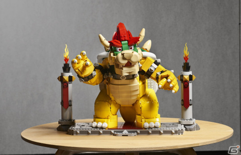 約3,000個のピースで再現された「レゴ スーパーマリオ 大魔王クッパ」が10月1日に発売！炎の球の発射機能などを搭載の画像1