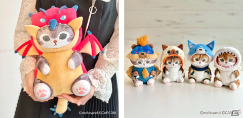 「モンスターハンター」×「mofusand」コラボによる可愛さG級のイラストがぬいぐるみになって登場！の画像3