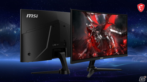 MSI、黒色の表現に秀でたVAパネル搭載した23.6インチ1,500R湾曲ゲーミングモニター「G243CV」を発売の画像1