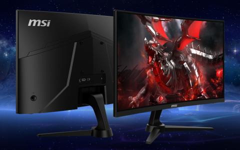 MSI、黒色の表現に秀でたVAパネル搭載した23.6インチ1,500R湾曲ゲーミングモニター「G243CV」を発売