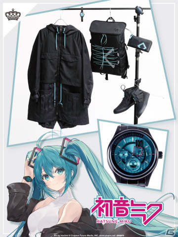 「初音ミク」とコラボした腕時計やバックパックなど5つのアイテムが登場！描き下ろしイラストを使用した購入者限定特典もの画像2