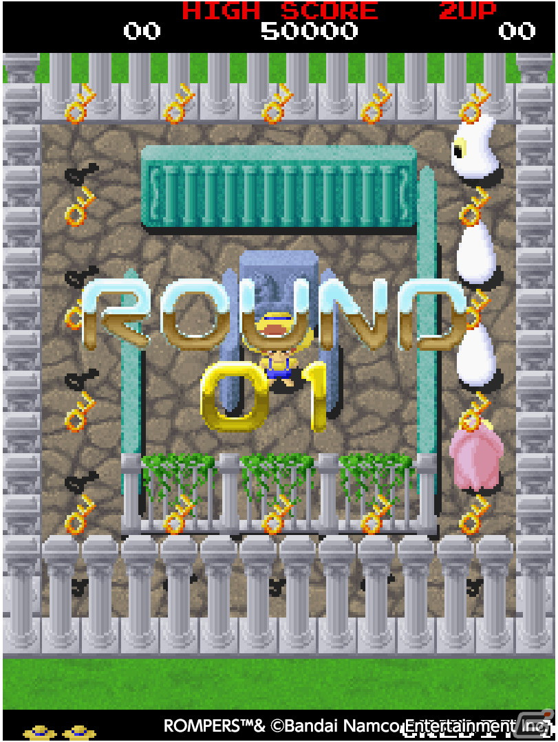 「アーケードアーカイブス ロンパーズ」が9月15日より配信！1989年にナムコから発売されたアクションパズルゲームがPS4/Switchに登場の画像2