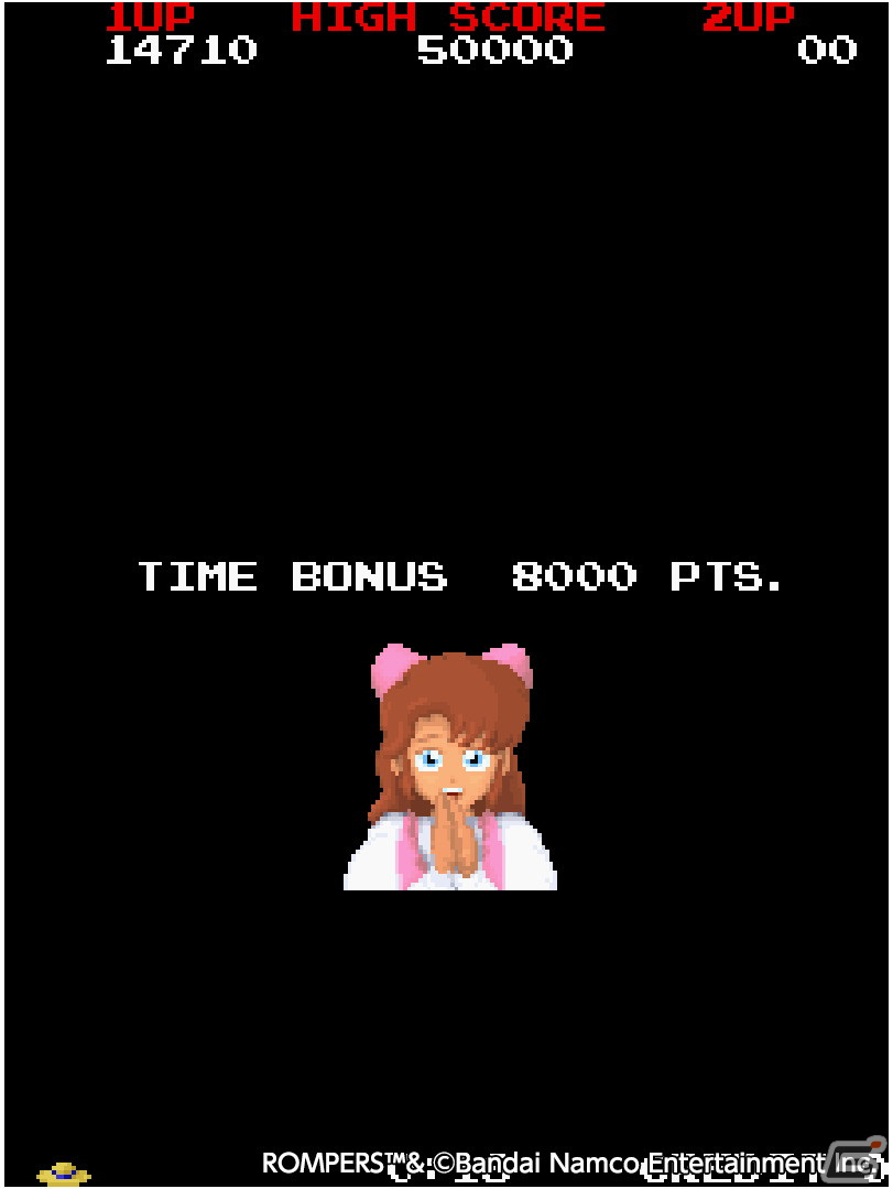 「アーケードアーカイブス ロンパーズ」が9月15日より配信！1989年にナムコから発売されたアクションパズルゲームがPS4/Switchに登場の画像3