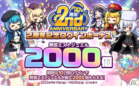「ミストトレインガールズ～霧の世界の車窓から～」2周年LimitedガチャやSSレイヤー5体確定ガチャが開催の画像2