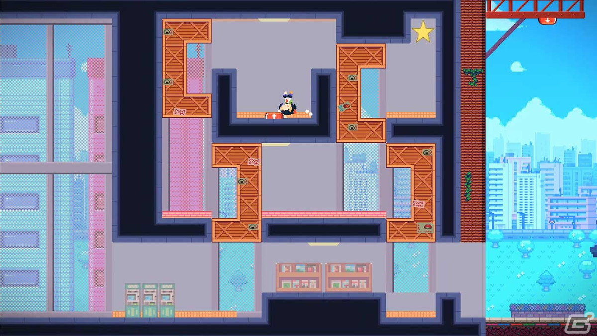 重力反転パズルアクション「さかだちの街」とアクション＆放置ゲーム「キャプテンスターワン」の体験版が10月のSTEAM NEXT FESTに登場！の画像6