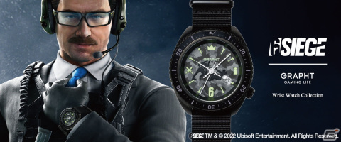 GRAPHT GAMING LIFEブランドから「レインボーシックス シージ」公式ミリタリーウォッチが9月30日に発売の画像1