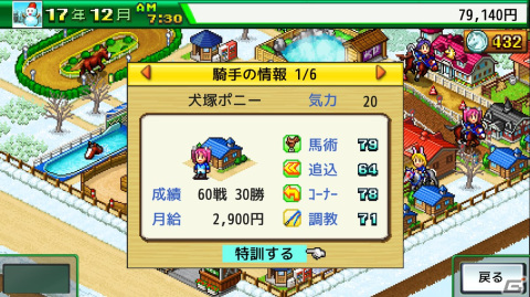 カイロソフトのシミュレーションゲーム「G1牧場ステークス」「ゲームセンター倶楽部」のSteam版が配信開始！10％OFFセールが実施中の画像6