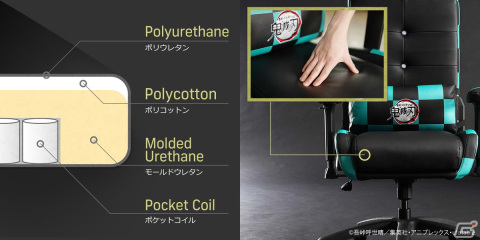 Bauhutteから「『鬼滅の刃』ゲーミングチェア/座椅子 G-300KM」が発売！竈門炭治郎モデルをはじめ全5種類がラインナップの画像5