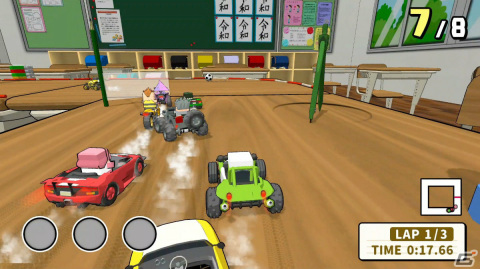 Switch「消しゴムくんレースGP」が配信！文房具で作られたコースを最大6人で駆け抜けるレースゲームの画像2