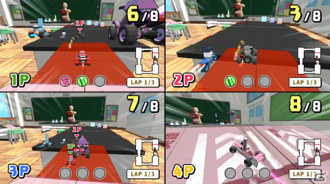 Switch「消しゴムくんレースGP」が配信！文房具で作られたコースを最大6人で駆け抜けるレースゲームの画像3