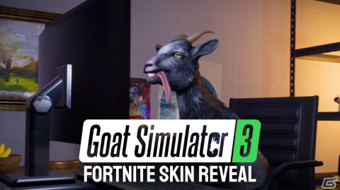 「フォートナイト」に“ヤギ”が登場!Epic Games版「Goat Simulator 3」購入者にゲーム内で使える「A Goat」スキンが配布の画像2