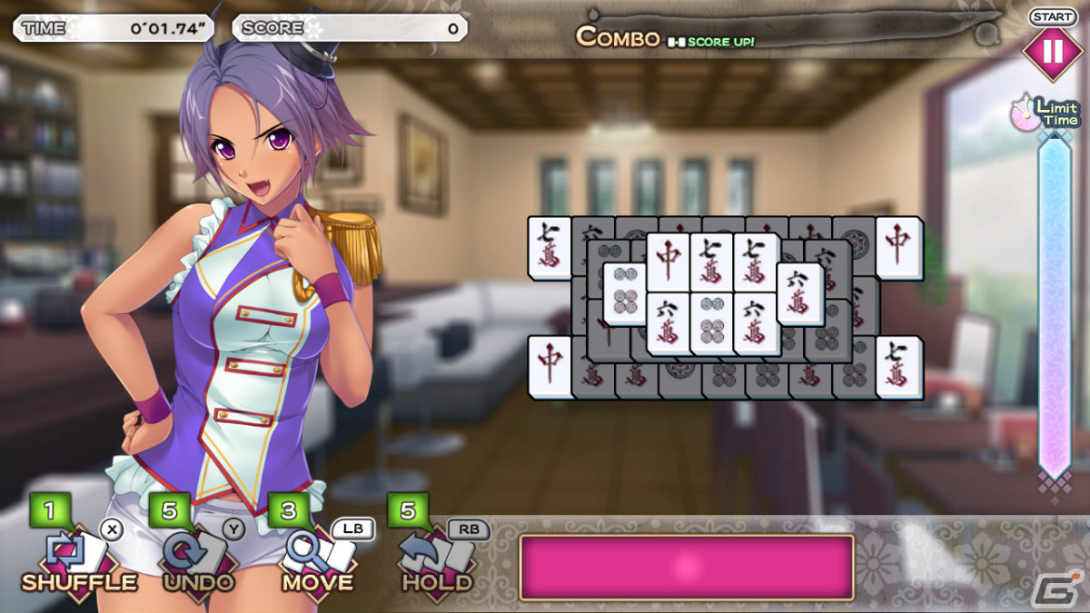 麻雀マッチパズル「Pretty Girls Tile Match」がSteamで配信！全120ステージに挑戦してPretty Girlsたちの衣装を手に入れようの画像3