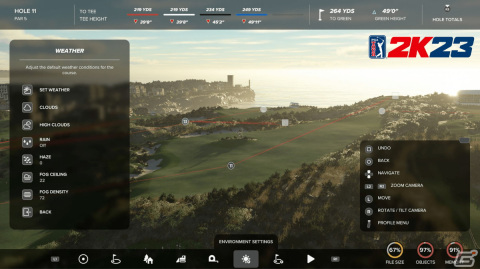 「ゴルフ PGAツアー 2K23」コースデザイナーモードのアップグレード情報が公開!インターフェースの刷新や新たなスプラインツールなどの画像1