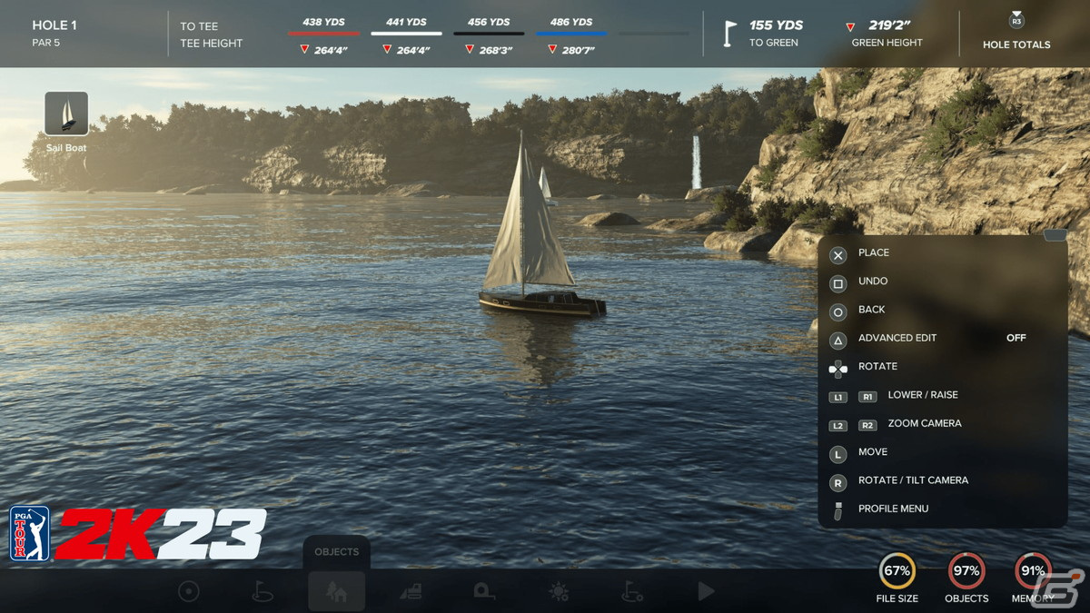「ゴルフ PGAツアー 2K23」コースデザイナーモードのアップグレード情報が公開！インターフェースの刷新や新たなスプラインツールなどの画像2