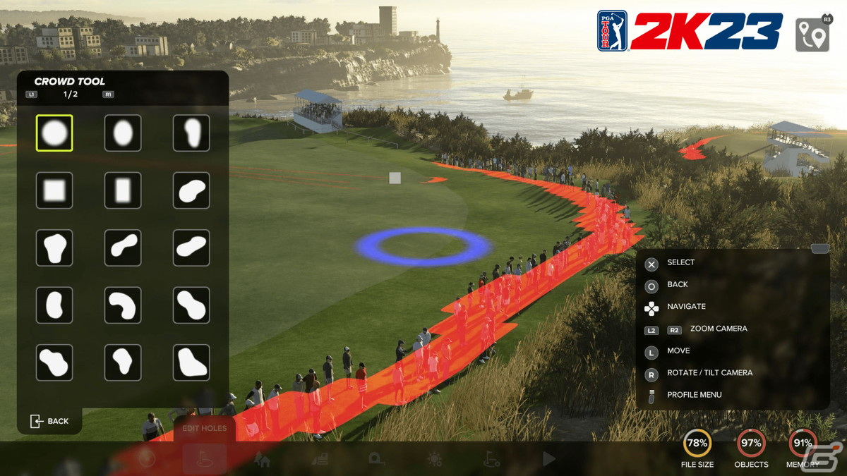 「ゴルフ PGAツアー 2K23」コースデザイナーモードのアップグレード情報が公開！インターフェースの刷新や新たなスプラインツールなどの画像7