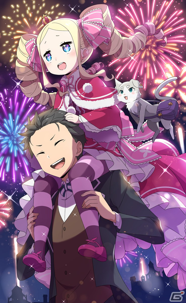 「リゼロス」に「【花火見物の妙案】スバル＆ベアトリス★3」が登場！共鳴状態によるスキル変化持ったペアキャラの画像3