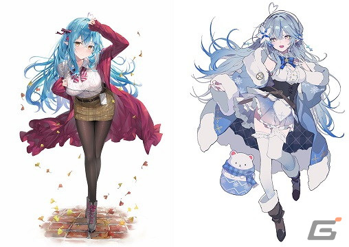 「カプとれ」とホロライブの雪花ラミィさんのコラボが10月8日より実施！2種の描き下ろしイラストによるプライズ景品が登場の画像2