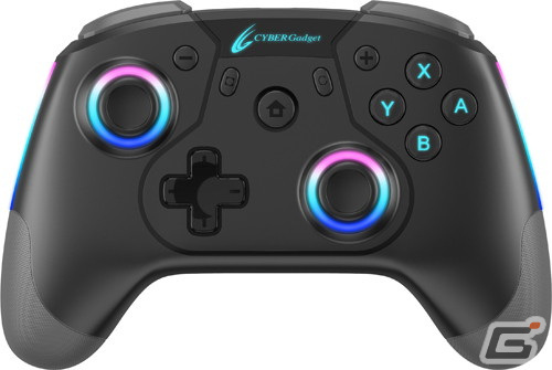 「CYBER・ゲーミングコントローラー HG（SWITCH用）」に新色ブラックが登場！ジャイロ、RGB LED、連射機能、背面ボタンを搭載の画像3