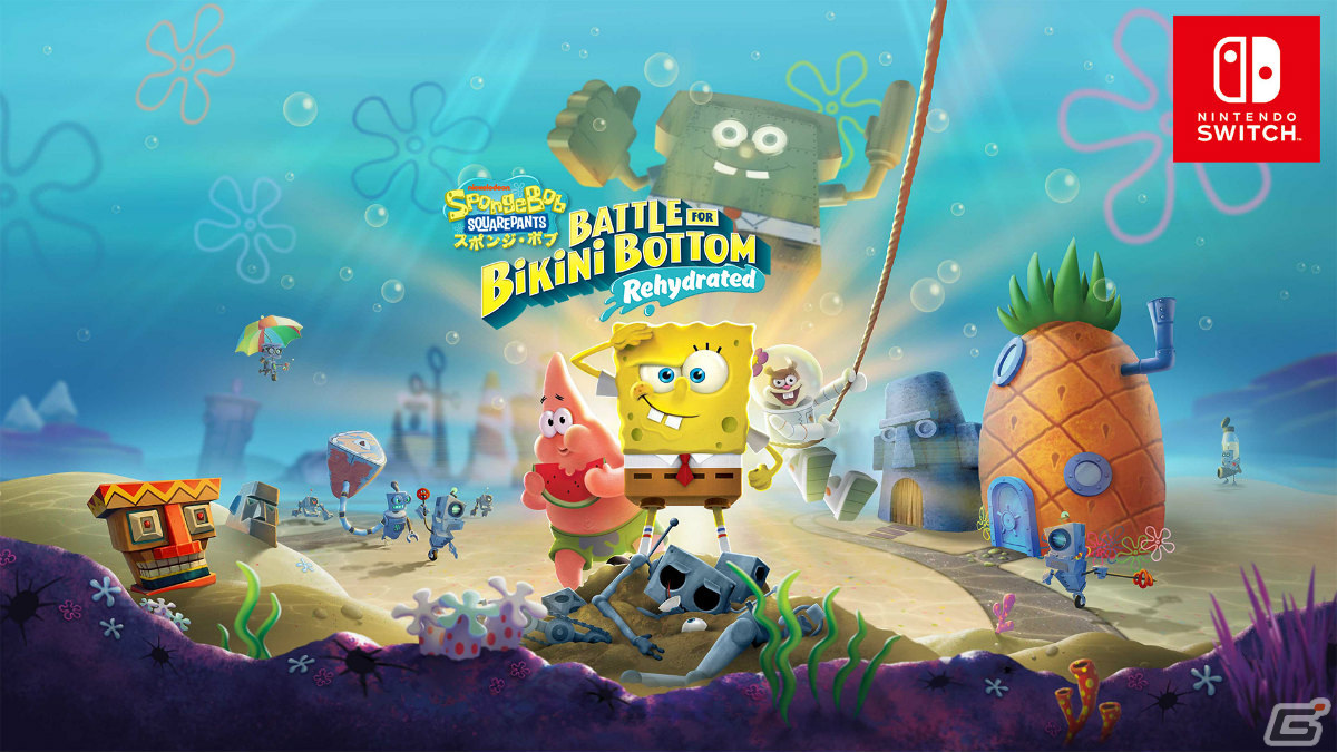 「スポンジ・ボブ：Battle for Bikini Bottom - Rehydrated」Switchパッケージ版が12月15日に発売！予約受付も開始の画像1