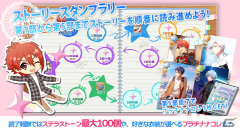 「アイドリッシュセブン」メインストーリー第6部が配信！プラチナナコレなどがもらえるスタンプラリーキャンペーンも実施の画像2