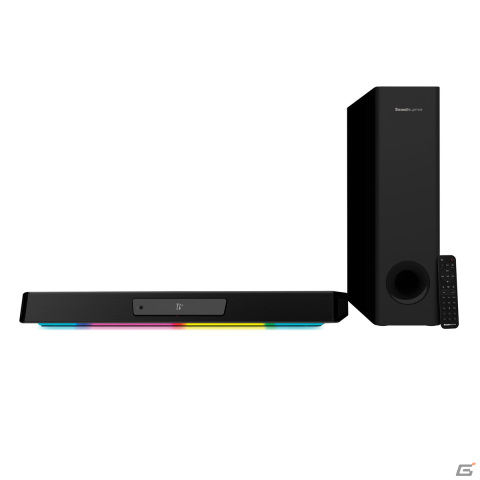 クリエイティブメディア、PCやコンソール機のサウンドをRGBライティングで彩るゲーミングサウンドバー「Sound Blaster Katana V2X」を発売の画像2