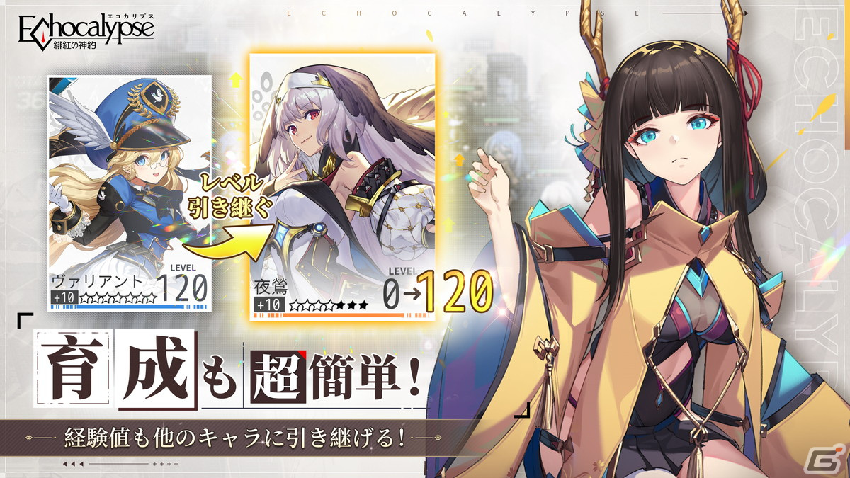 「Echocalypse -緋紅の神約-」のリリース日が10月20日に決定！事前登録者数100万人突破時の報酬が追加の画像3