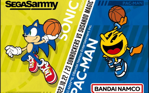 セガとバンナムがB.LEAGUEでコラボ！「サンロッカーズ渋谷」VS「島根スサノオマジック」にソニックとパックマンが登場