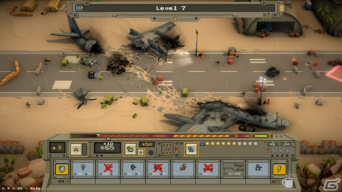 ピクセルを破壊せよ！ドット絵で戦争を描いた綱引き戦略ゲーム「Warpips」のコンソール版が配信開始の画像5
