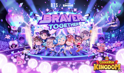 「クッキーラン：キングダム」BTSコラボ「Braver Together！」が実装！コンサート会場テーマのイベント「リズムステージ」や「戦闘ステージ」が追加の画像2