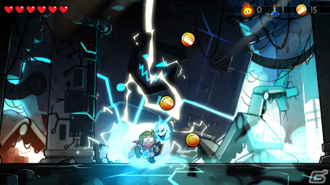PS5版「WonderBoy：ドラゴンの罠」が発売！トカゲ人間に変えられてしまった主人公によるノンストップACTの画像4