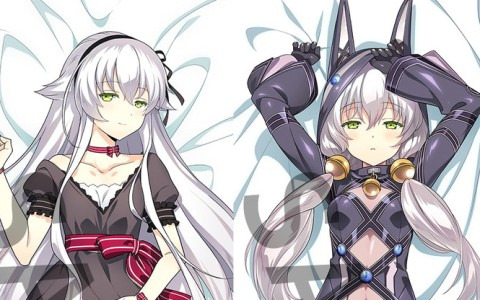 英雄伝説 閃の軌跡シリーズ「アルティナ・オライオン」の抱き枕カバーのイラストが完成―表が結婚式のドレス、裏が黒兎