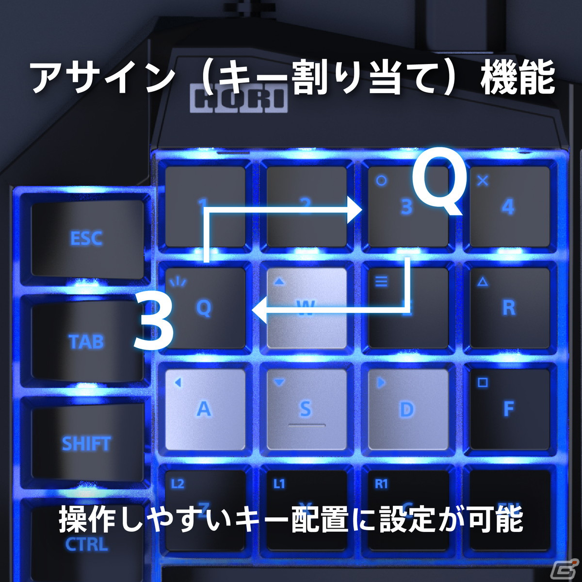PS5/PS4のFPSをキーボード＆マウスで遊べる「タクティカルアサルトコマンダー メカニカルキーパッド」が11月に発売！の画像4