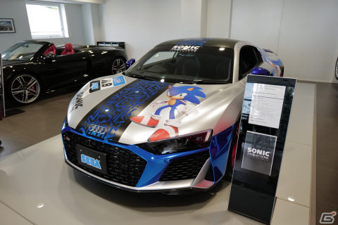 ソニックのデザインが施されたアウディのスーパーカーが登場！担当者にコラボの経緯などを聞いてきたの画像1