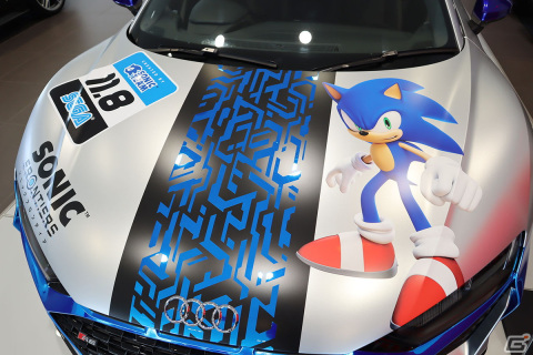 「ソニックフロンティア」でラッピングされた世界で1つだけのアウディが公開！現物1台限定で販売予定の画像2