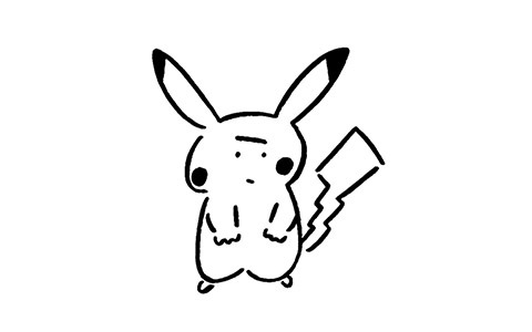「ポケモンシャツ」にアーティスト長場雄氏とコラボレーションした柄・刺繍が登場―やわらかくカジュアルなタッチのピカチュウ柄
