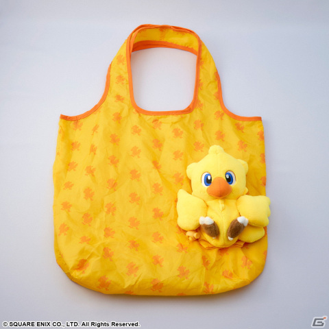 「ファイナルファンタジー」からチョコボとモーグリのぬいぐるみエコバッグが発売決定！の画像1