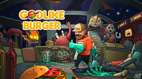 エイリアンを原料に銀河一のハンバーガー作りを目指すクッキングシム「Godlike Burger」PS4/Xbox One/Switch版が11月2日に配信！の画像1