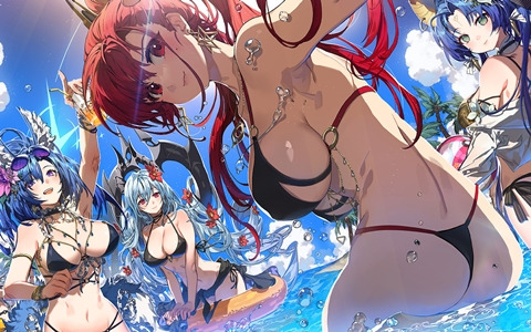 「Echocalypse  -緋紅の神約-」初のイベント「紺碧の休日」が10月27日より開催！ソーヴァの水着スキンが報酬に登場