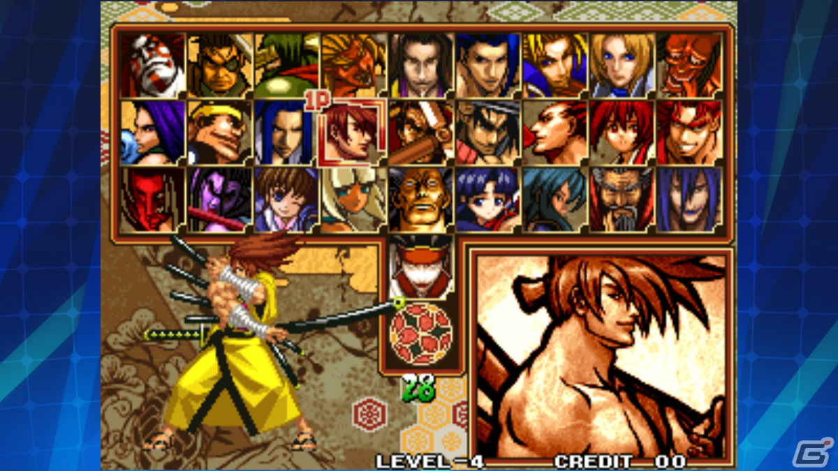 iOS/Android「サムライスピリッツ零SPECIAL アケアカNEOGEO」が配信！歴代ボスを含む28人が一堂に集結した格闘ゲームの画像2