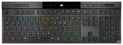 CORSAIRのゲーミングキーボード「K100 AIR WIRELESS」「K70 PRO」が11月5日に発売！AXONテクノロジーにより高速入力を実現の画像1