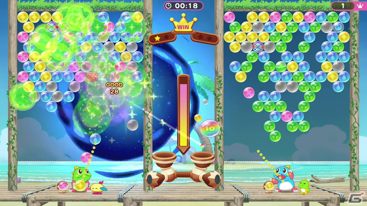 「パズルボブル エブリバブル!」のキービジュアルが公開！シリーズ初となる2vs2の協力対戦プレイ動画もの画像2