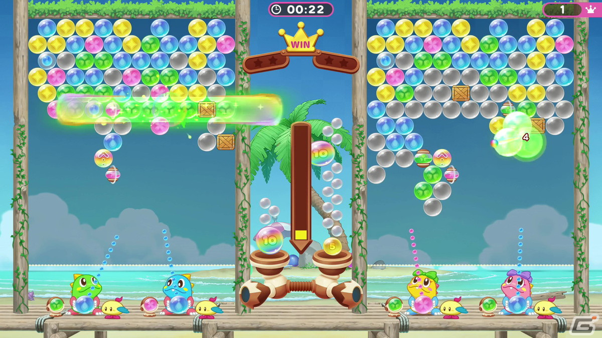 「パズルボブル エブリバブル!」のキービジュアルが公開！シリーズ初となる2vs2の協力対戦プレイ動画もの画像4