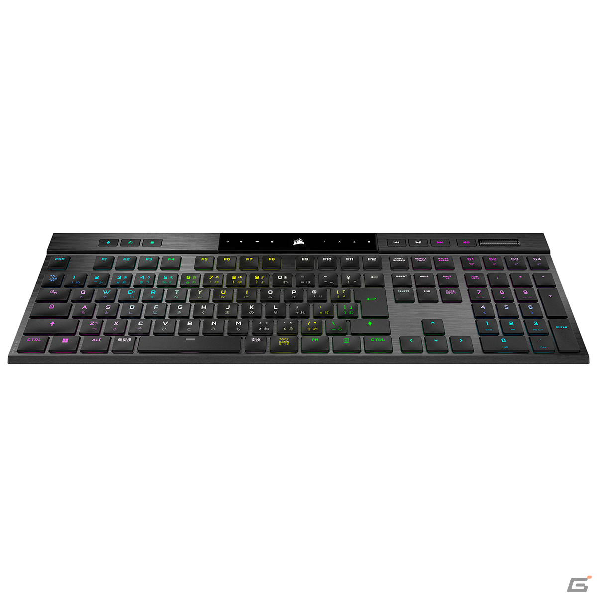 薄型メカニカルゲーミングキーボード「CORSAIR K100 AIR WIRELESS」が11月5日に発売―わずか11～17mmの極薄筐体の画像2