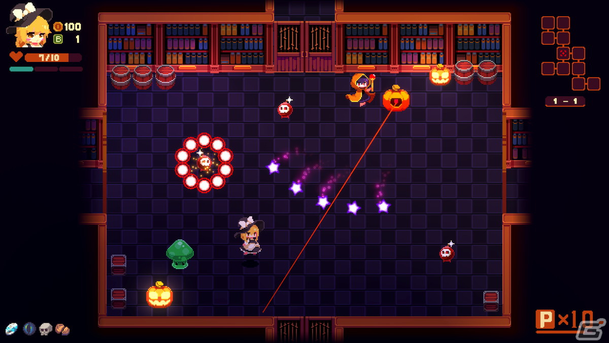 Steam版「東方紅夜狂宴 ～Red Empress Devil.」が2023年に配信！ダンジョンと化した紅魔館に挑む弾幕STG系ローグライクアクションの画像3