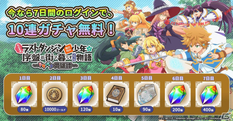 「たとえばラストダンジョン前の村の少年が序盤の街で暮らすような物語 ～ドタバタ英雄譚～」が正式サービス開始！の画像5
