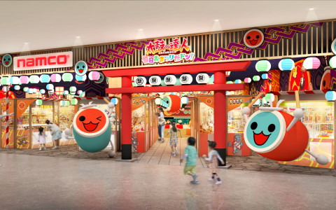 アミューズメント施設「namco 太鼓の達人毎日おまつりだドン！ららぽーと堺店」が11月8日にオープン！