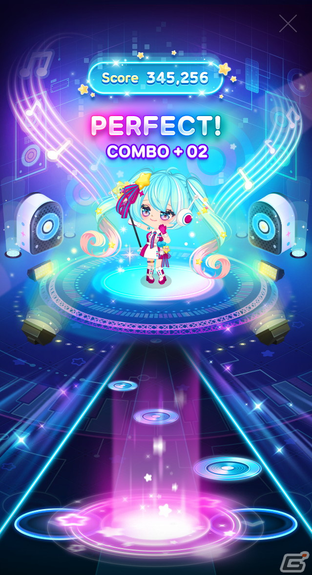 「LINE プレイ」10周年を記念して初音ミクとのコラボが開始！初音ミクの楽曲で遊べるリズムゲームが登場の画像4